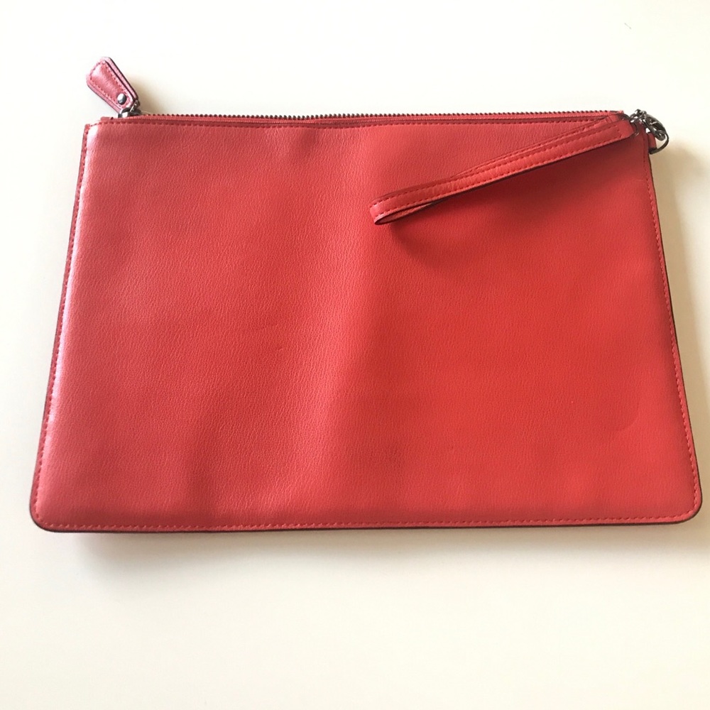 DVF diane von furstenberg Orange Pouchette Clutch - Picture 2 of 11